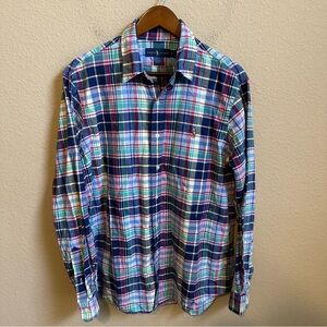 Polo Ralph Lauren Men’s Madras Easter Plaid Button Down Shirt